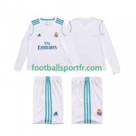 Tenue Real Madrid 2017 Retro Enfant Domicile 2018 Maillot de Foot ML